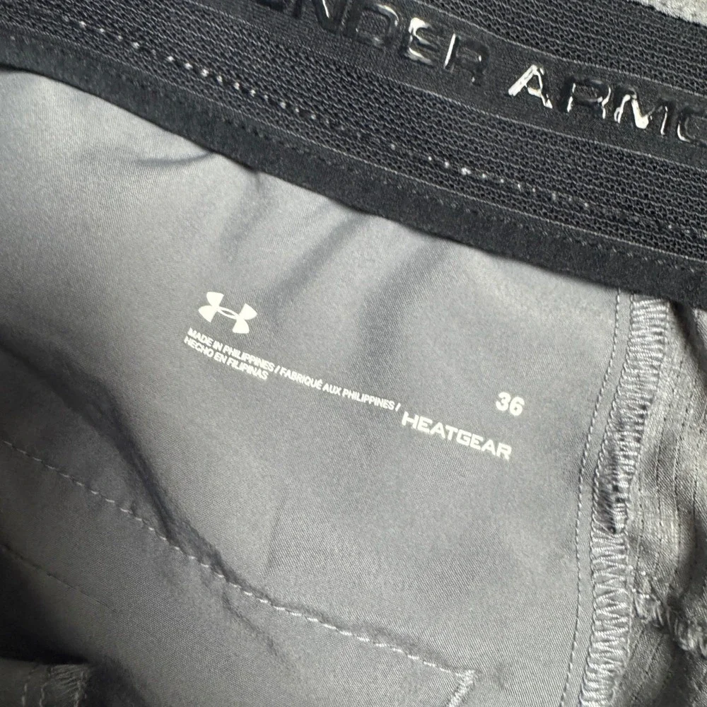 Under Armour HeatGear Mens Gray Golf Shorts Size 36‎ Performance Athletic